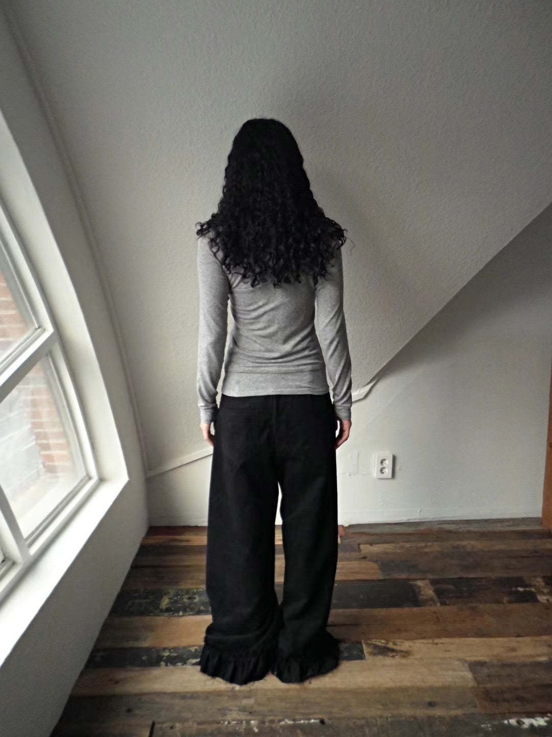 Ruffle Wide Pants