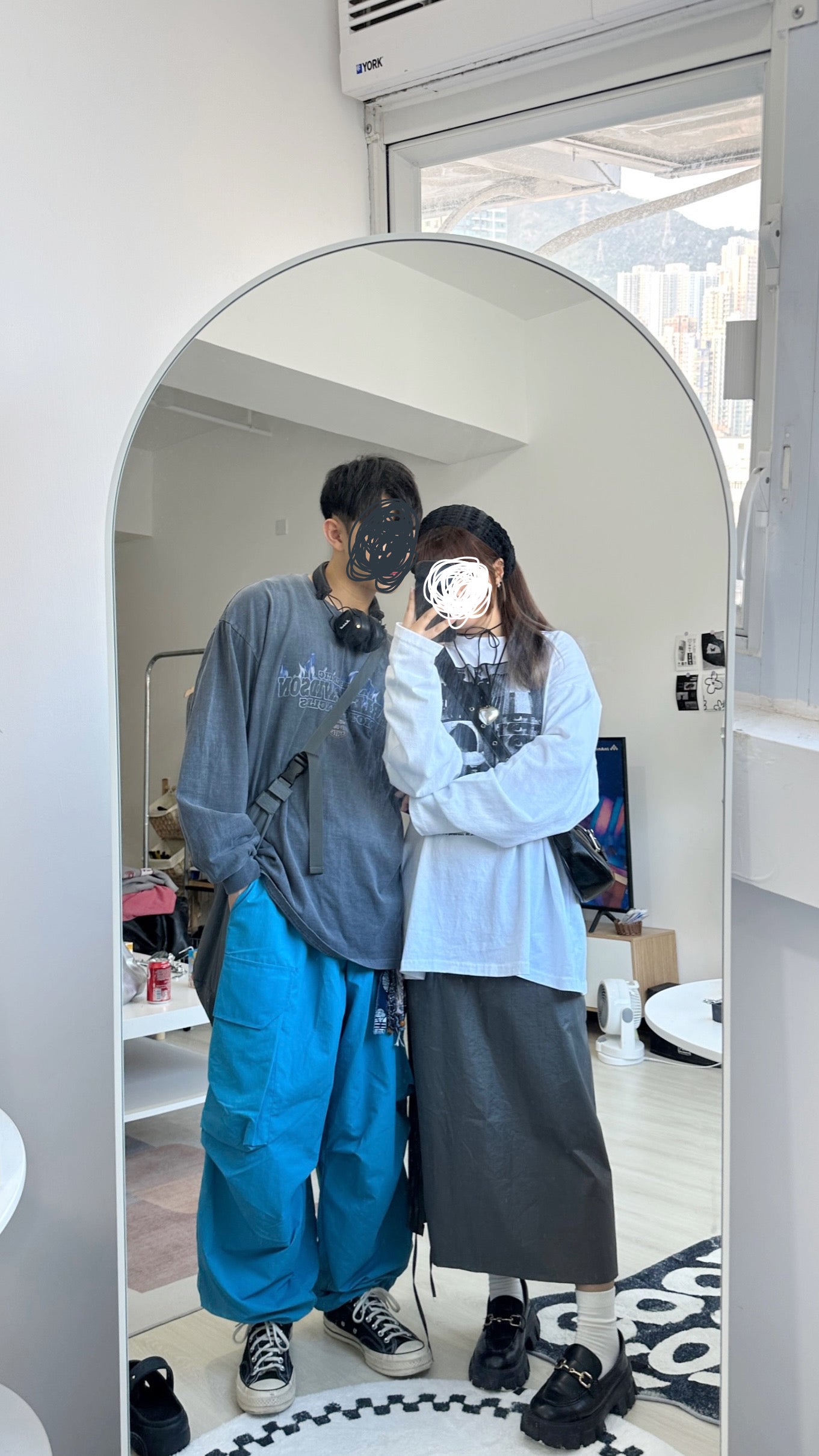 Tie-up Ribbon Nylon Skirt