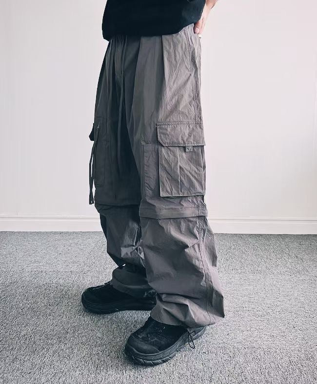 Two-ways Nylon Cargo Pants
