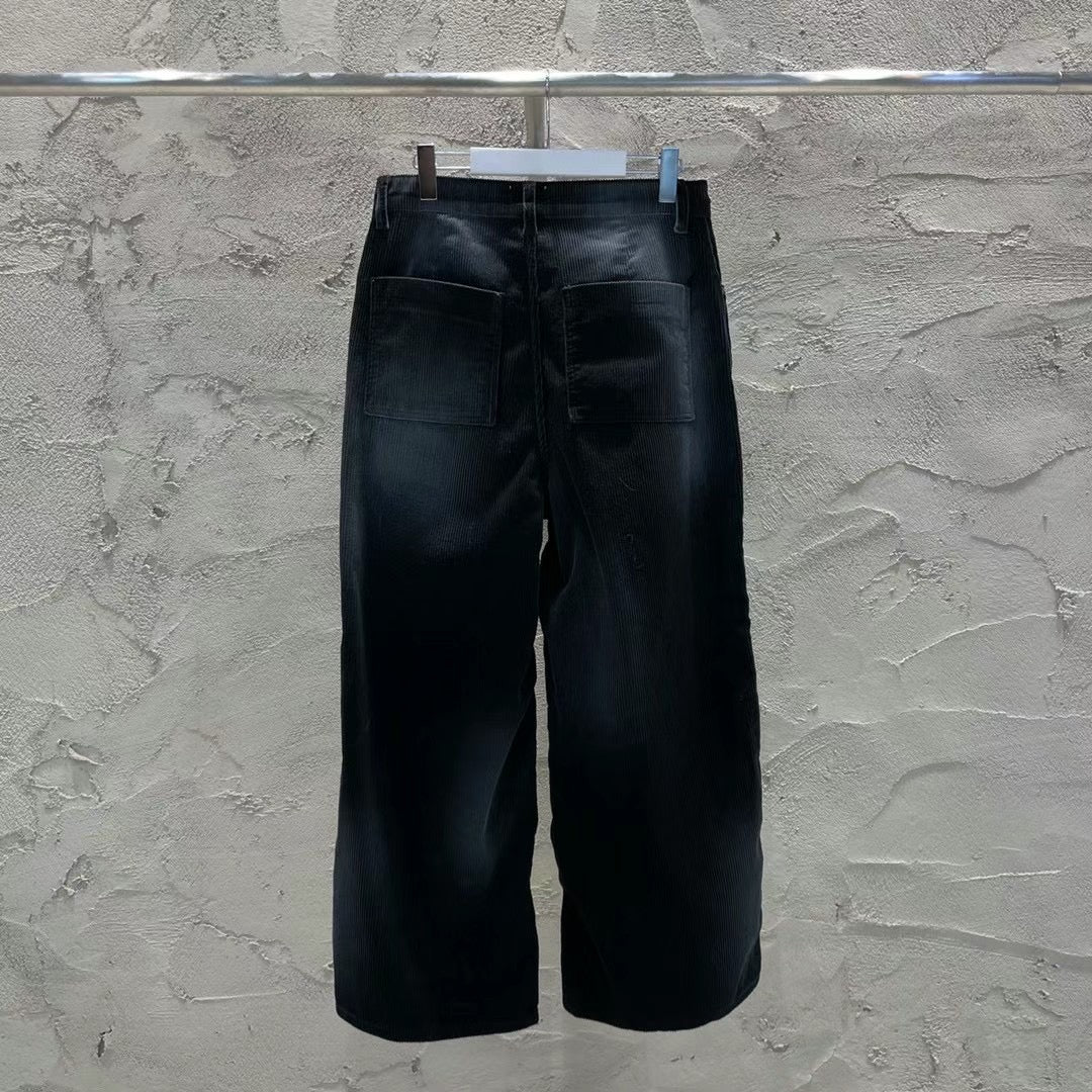 Washed Corduroy Wide Pants