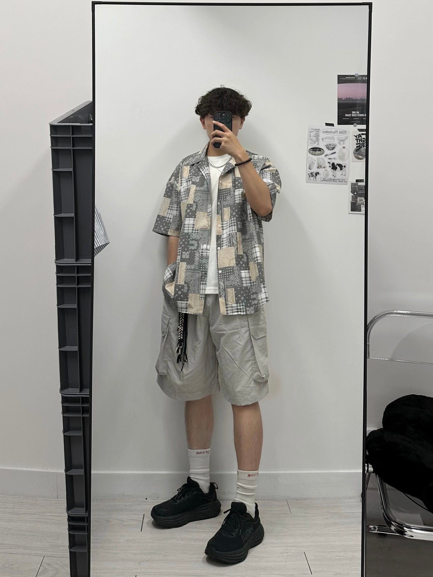 Nylon Cargo Shorts