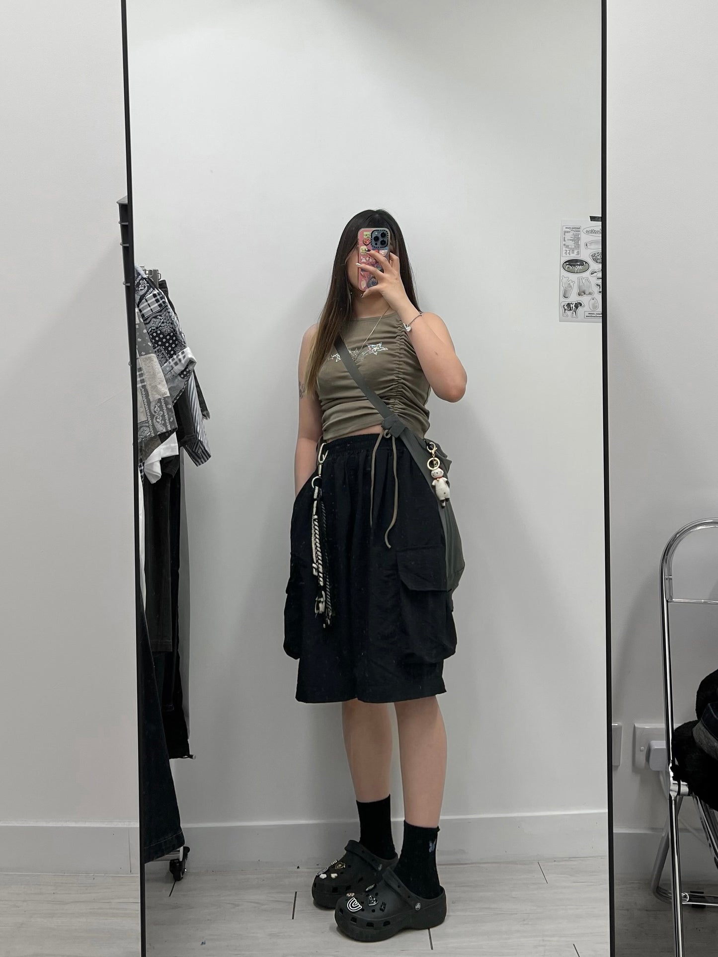Nylon Cargo Shorts