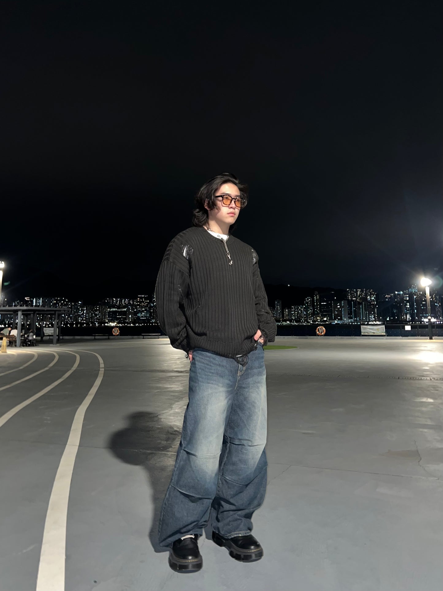 Ribbed Damage Knitwear