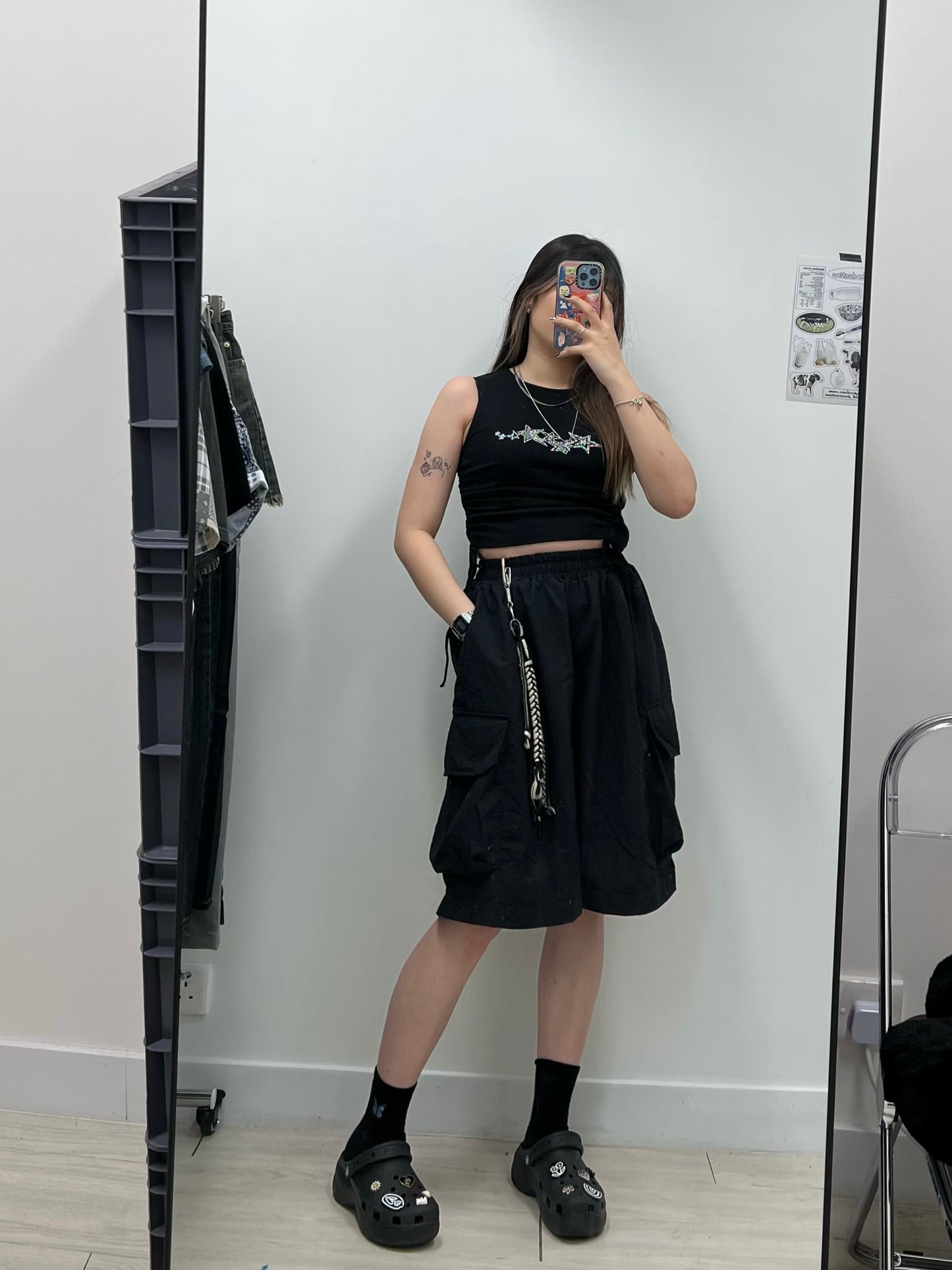 Nylon Cargo Shorts