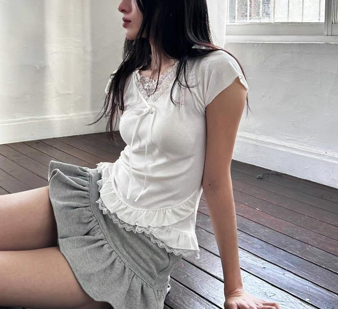Lace Frill Top