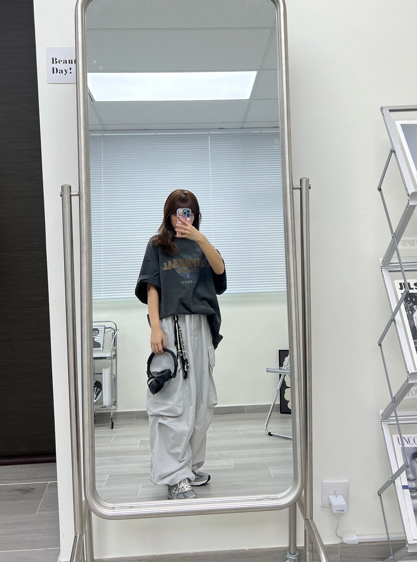 Nylon Cargo Balloon Pants