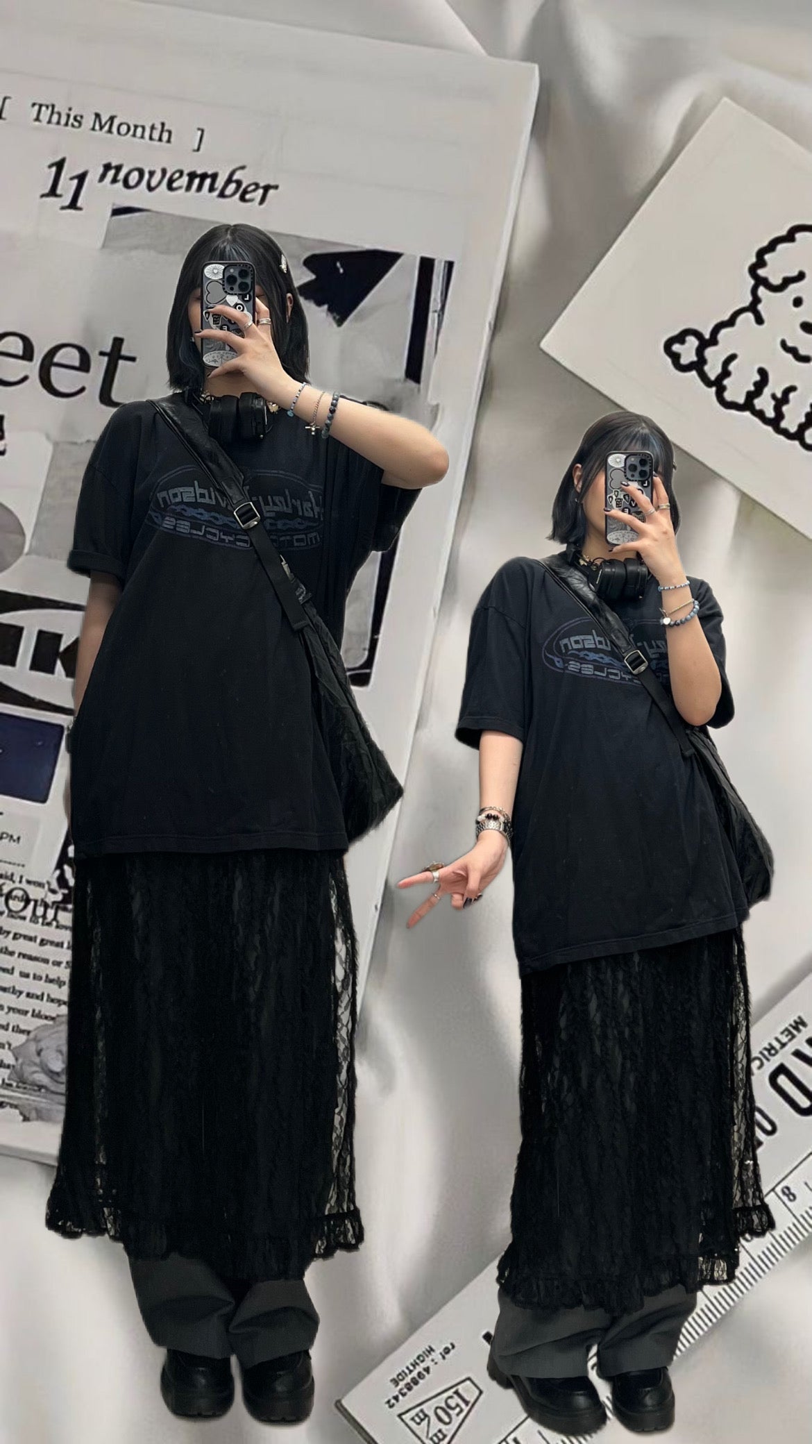 Lace Corrugated Mesh OPS