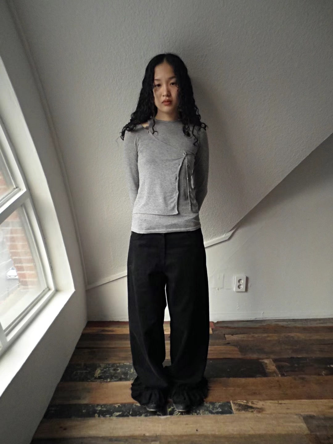Ruffle Wide Pants