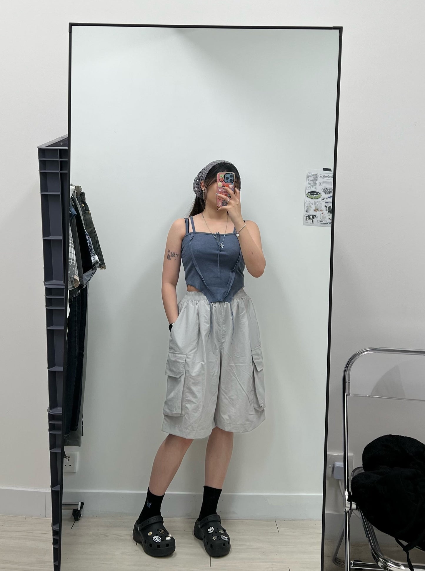 Nylon Cargo Shorts