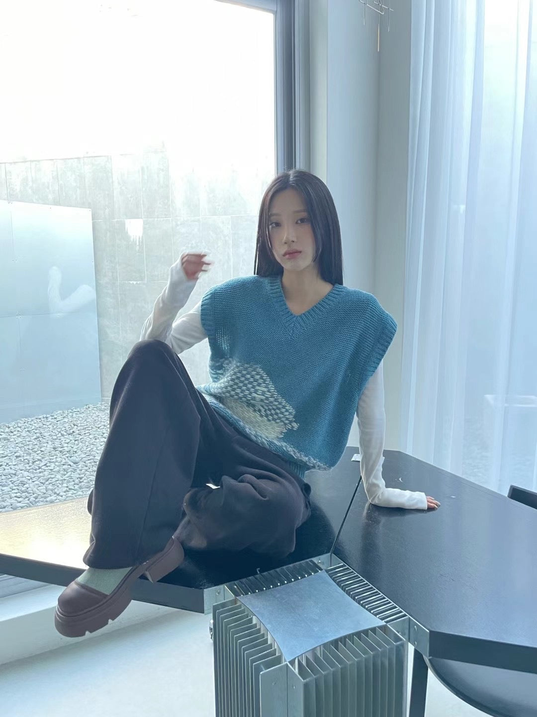 Wood Bridge Knit Vest