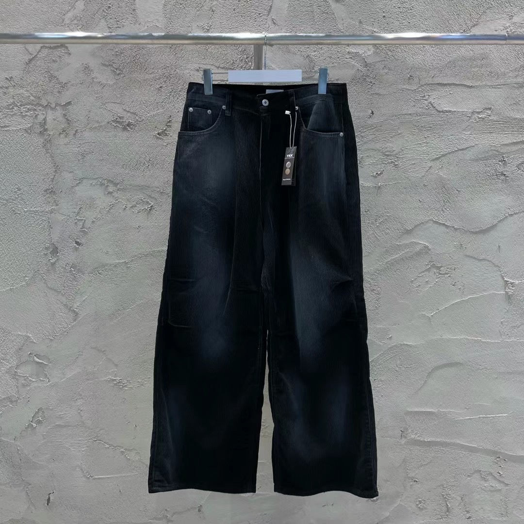 Washed Corduroy Wide Pants