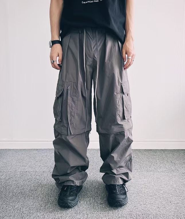 Two-ways Nylon Cargo Pants