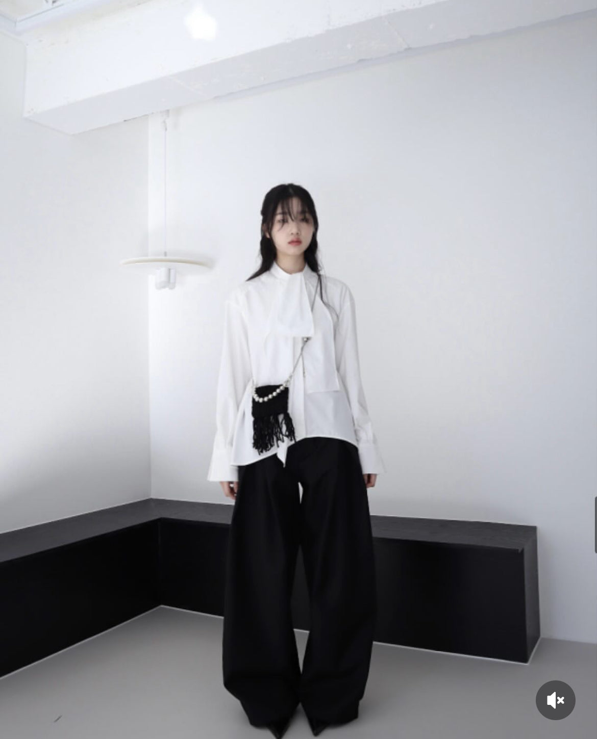 Pleated Loose Suit Pants