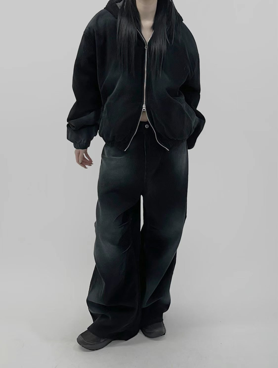 Washed Corduroy Wide Pants