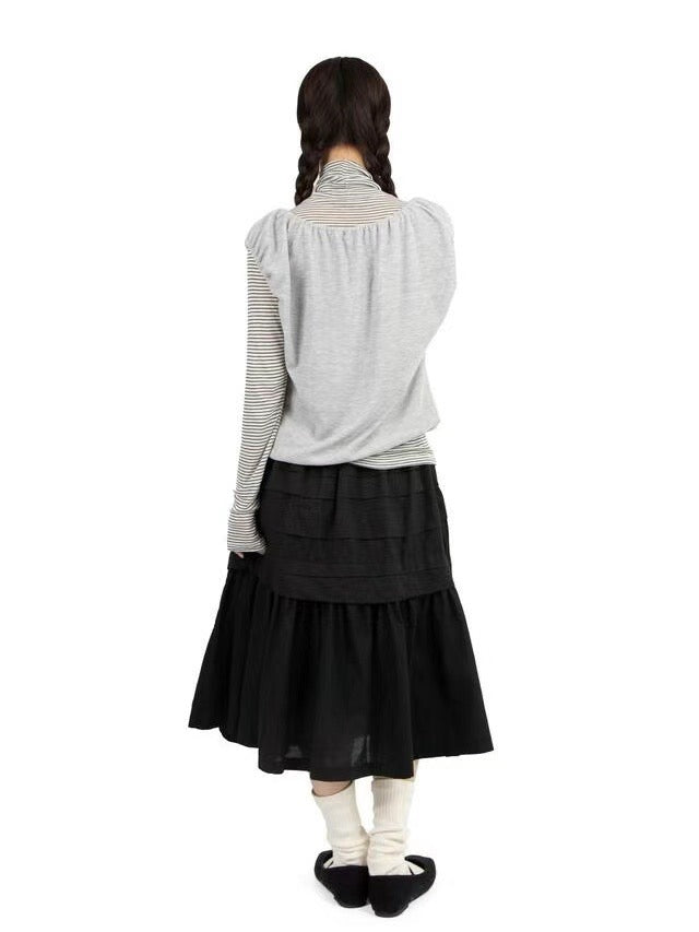 Milky Frill Flare Skirt