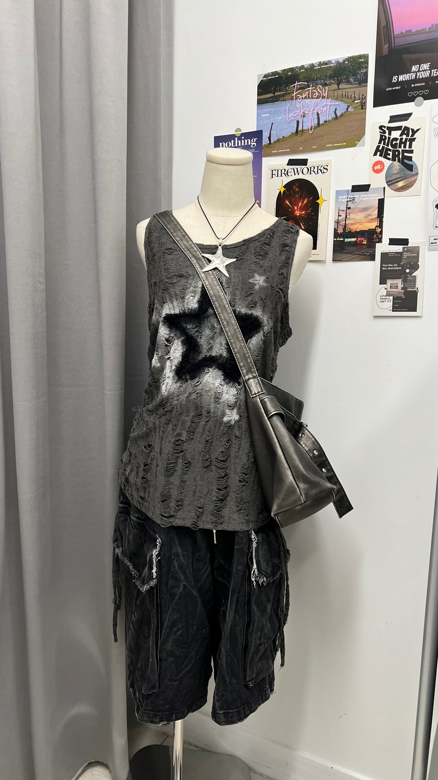 Fringe Cargo Shorts