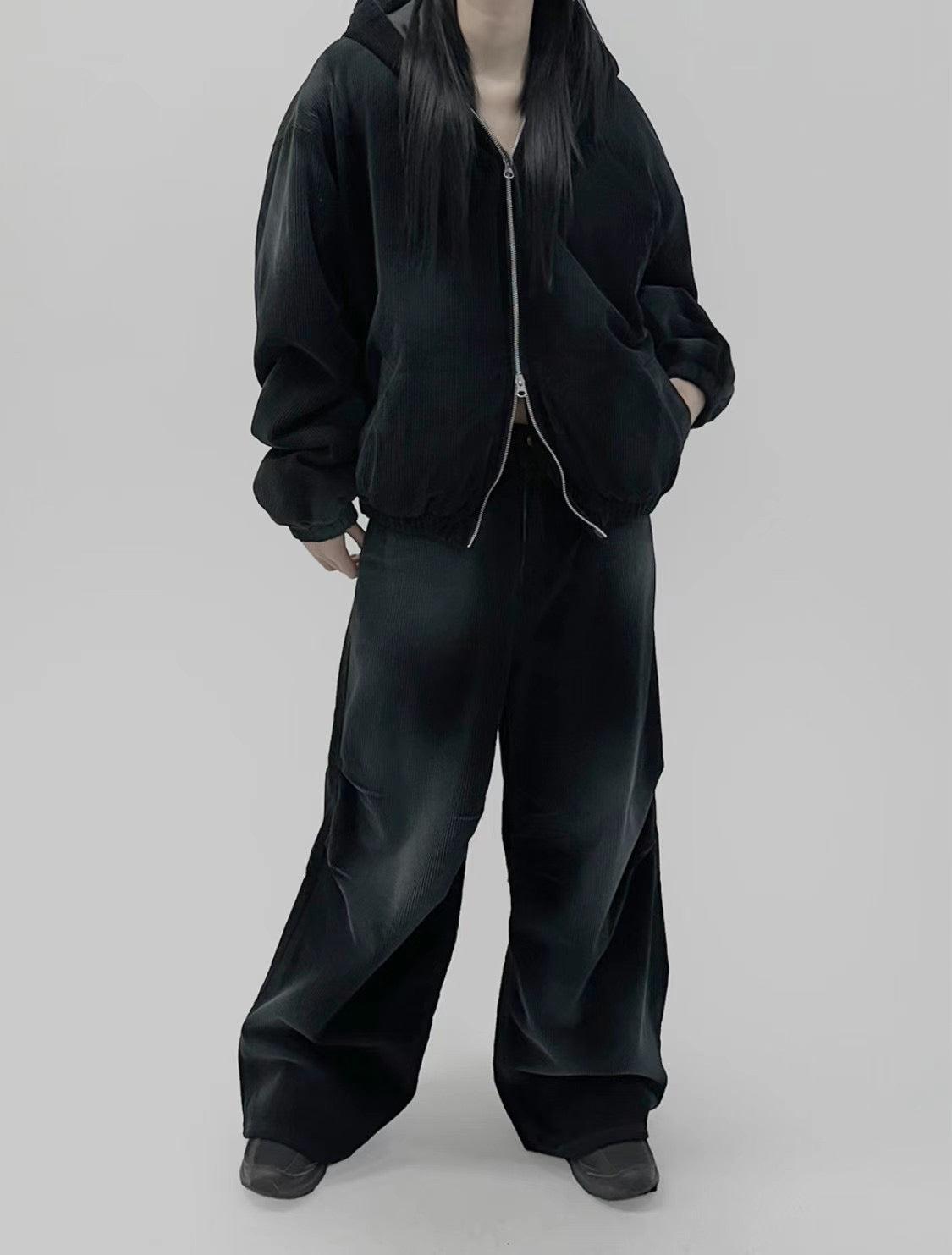 Washed Corduroy Wide Pants