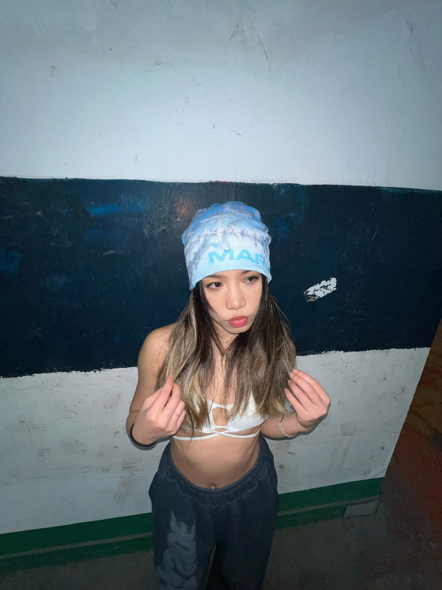 Cybersculpture Printed Beanie