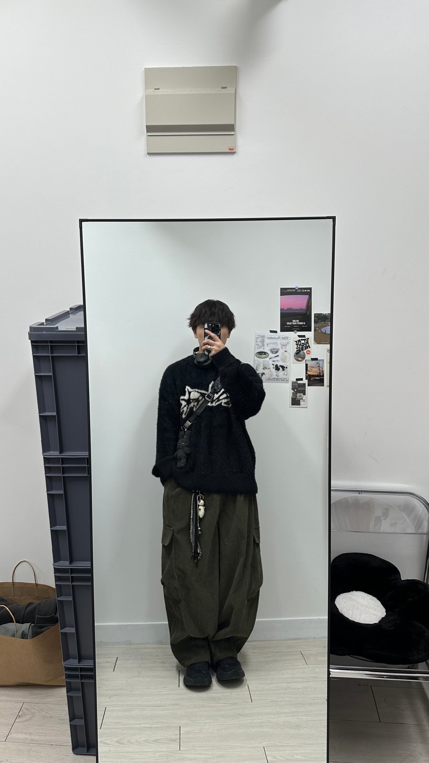 Corduroy Cargo Balloon Pants