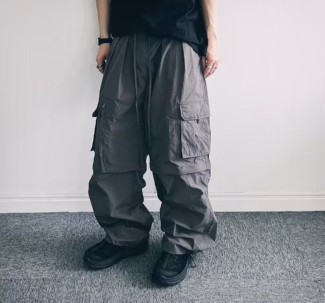 Two-ways Nylon Cargo Pants