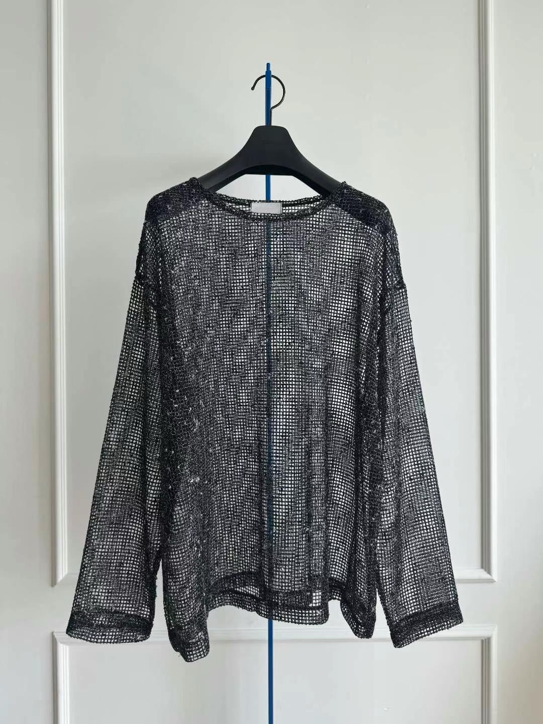 See-Through Mesh Knit Top