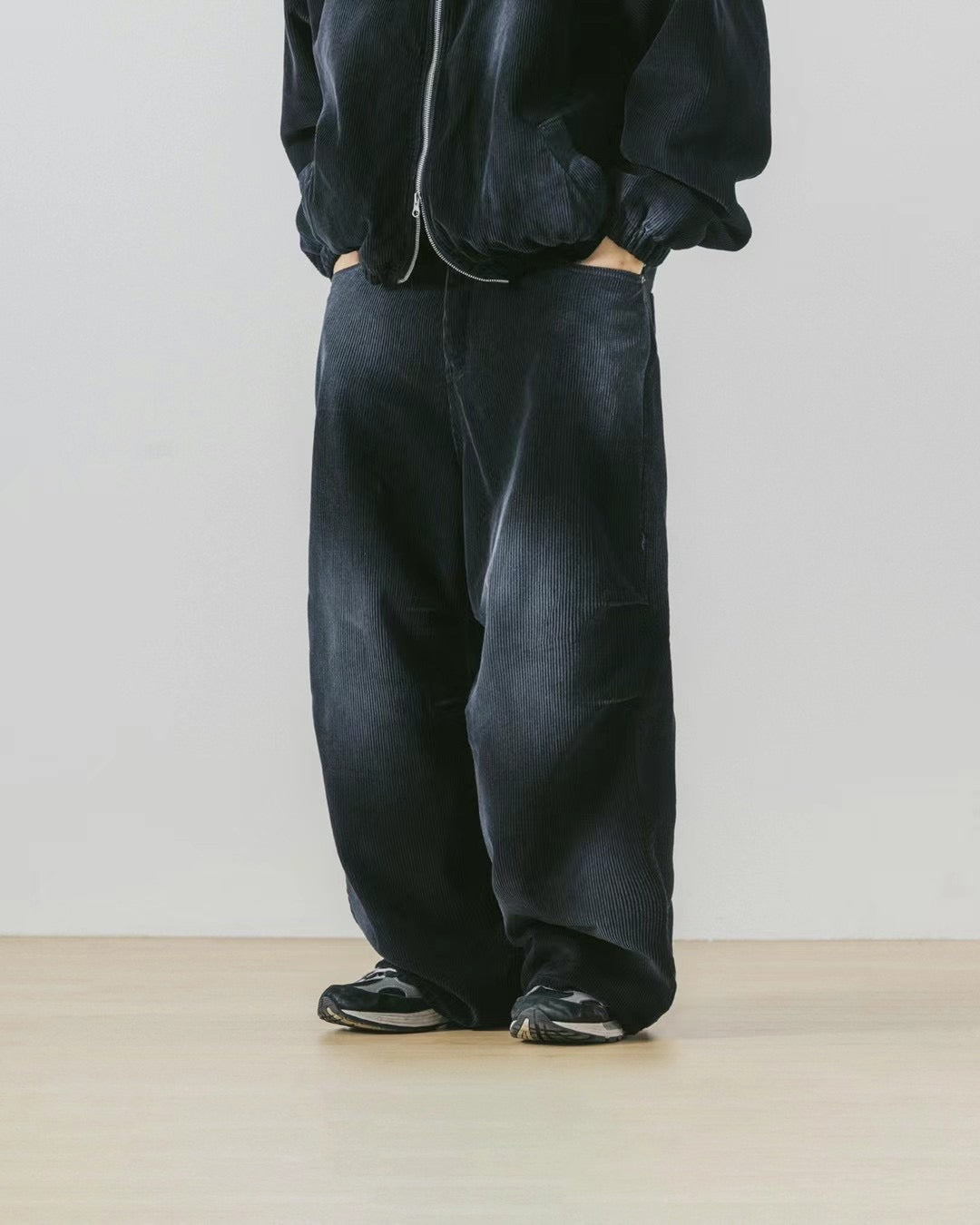Washed Corduroy Wide Pants
