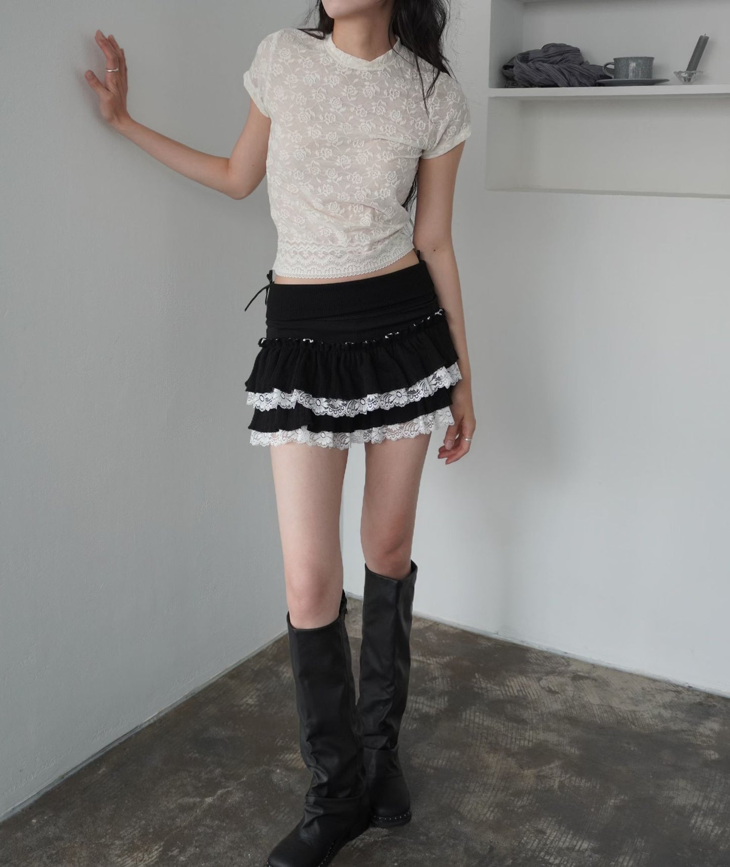 Scarlet See-through Top