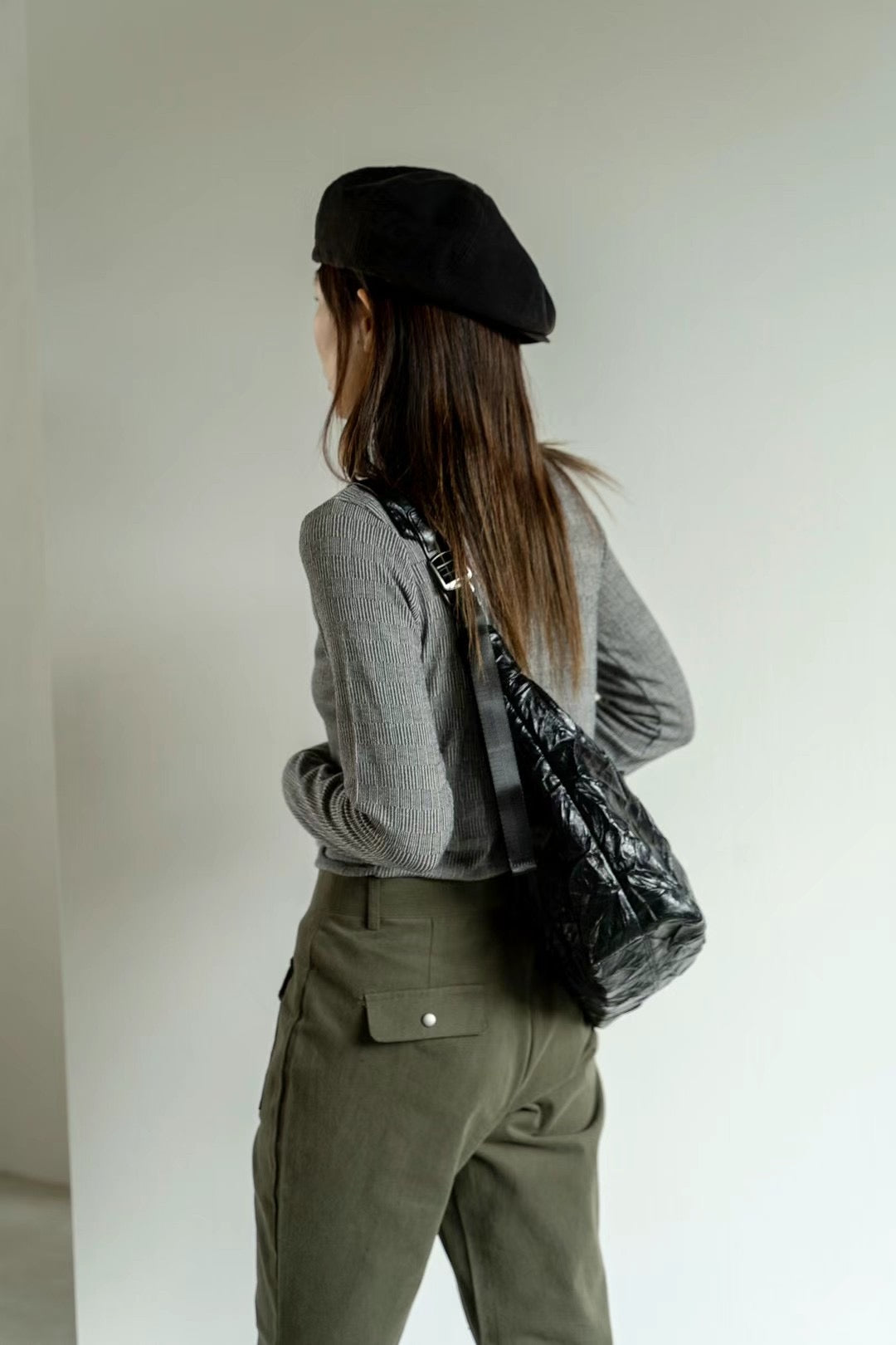 Two-ways Wrinkle Buckle Bag