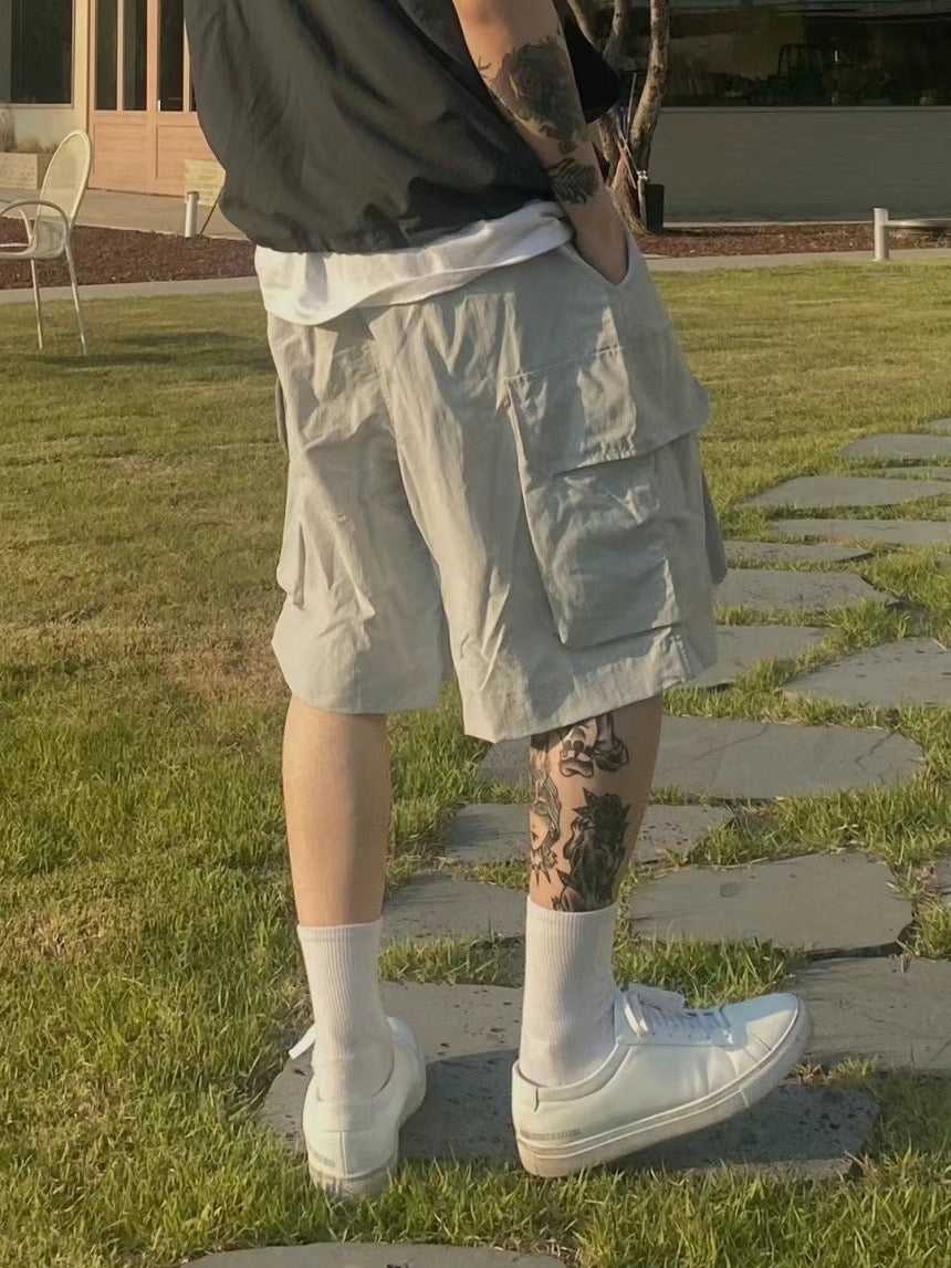 Nylon Cargo Shorts