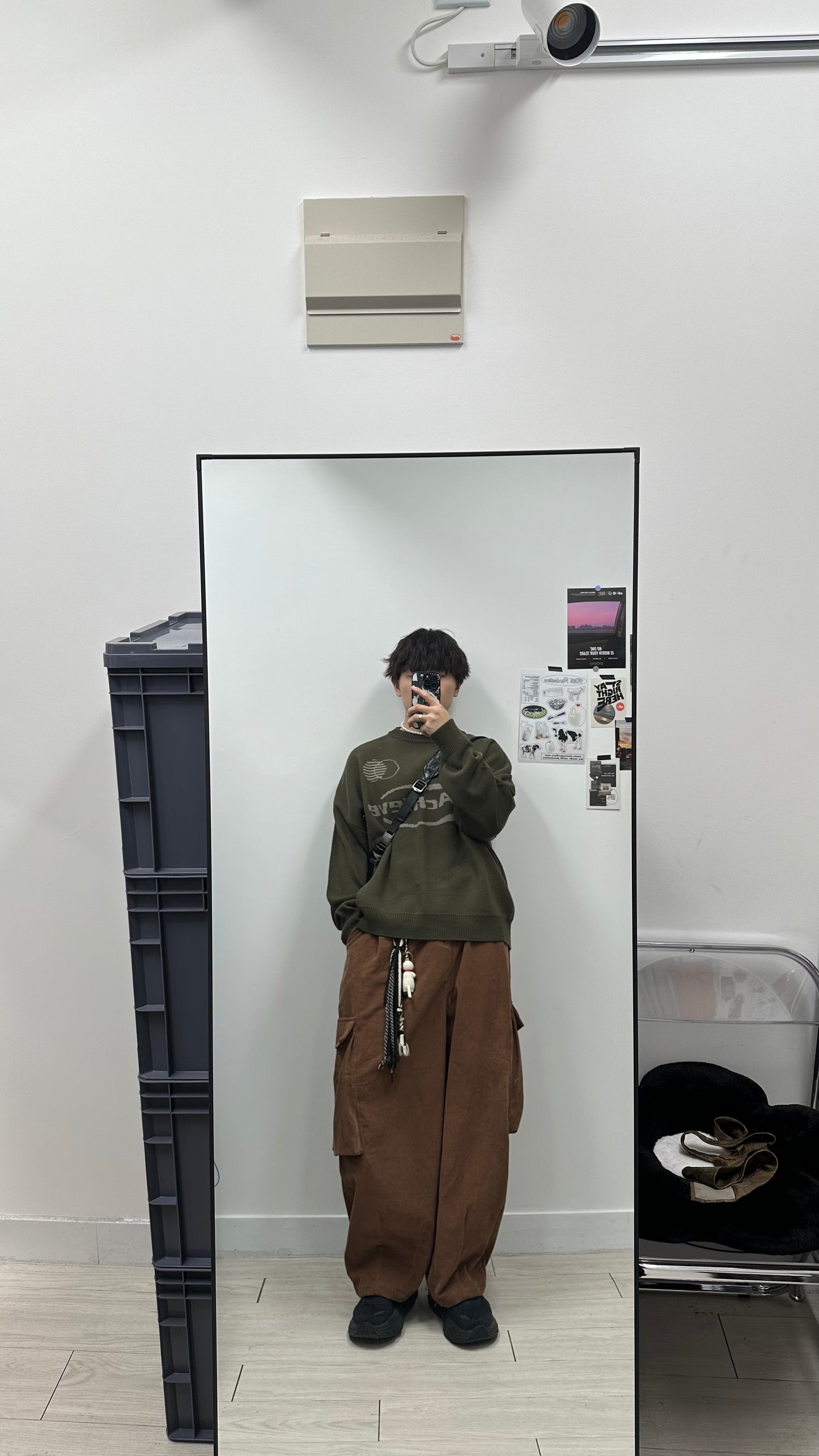 Corduroy Cargo Balloon Pants
