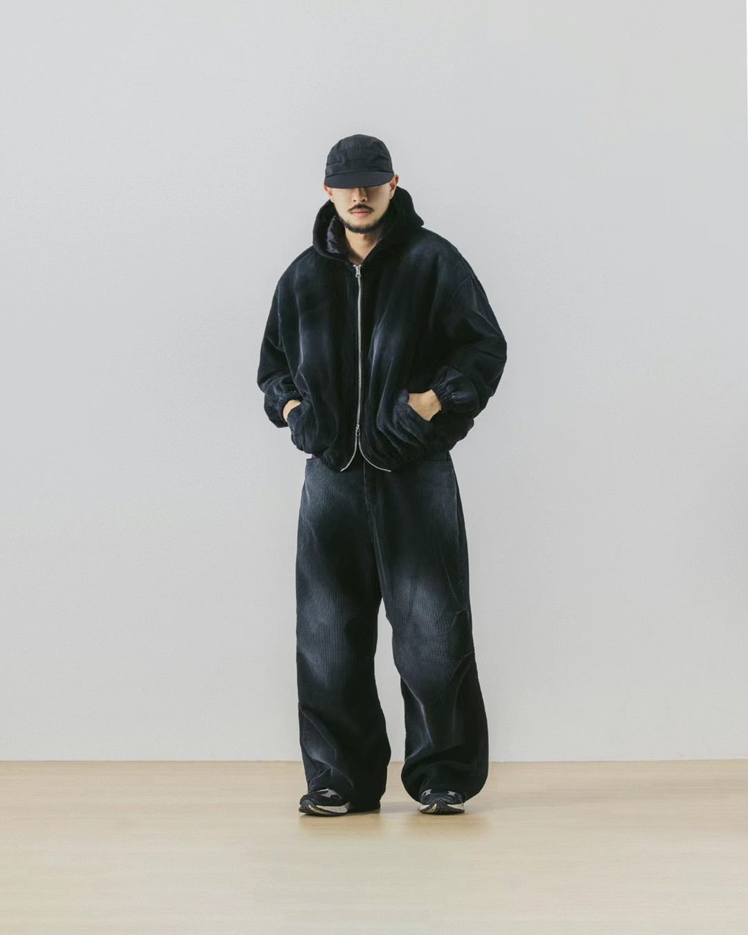 Washed Corduroy Wide Pants