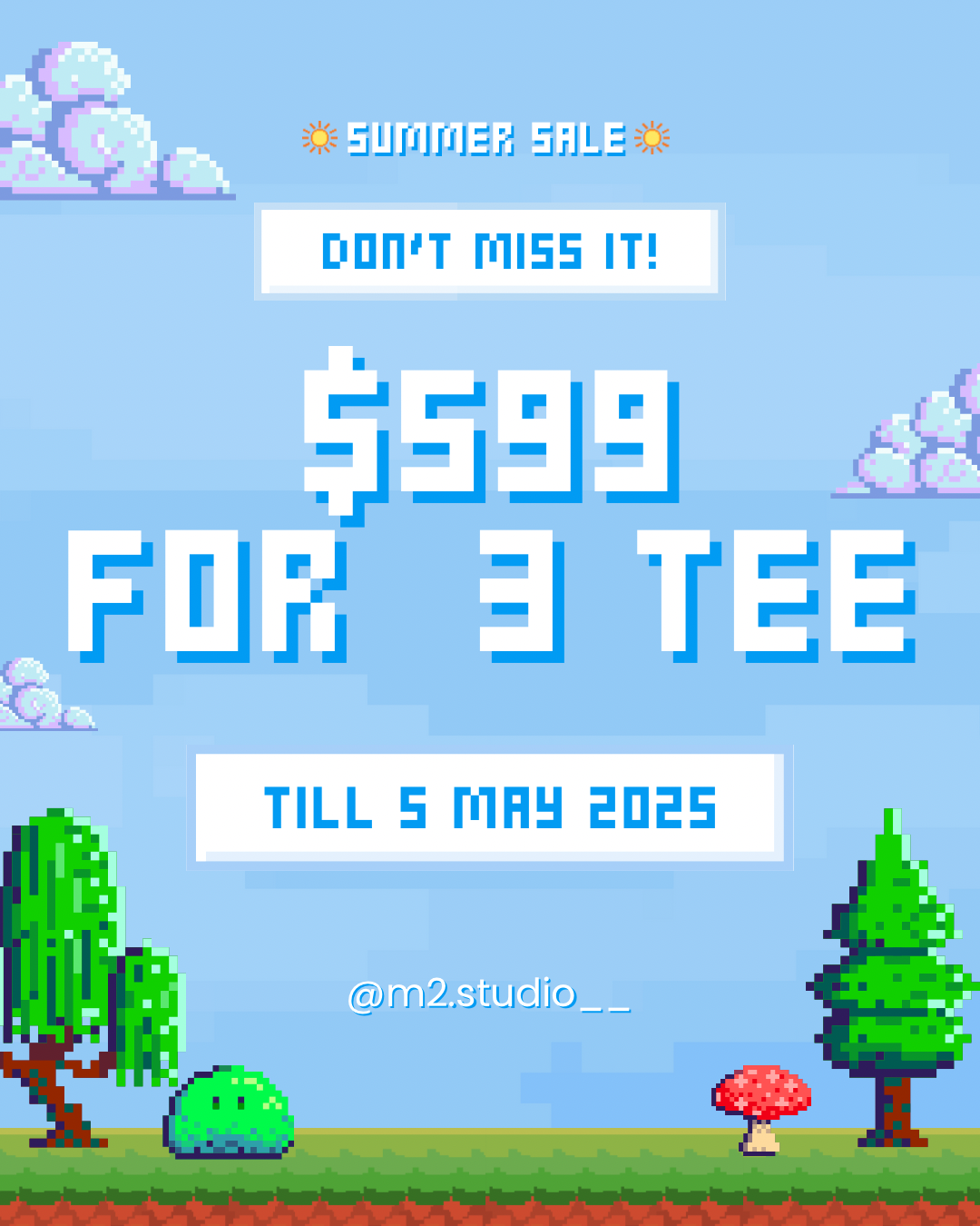 ☀️$599自選三件Tee☀️