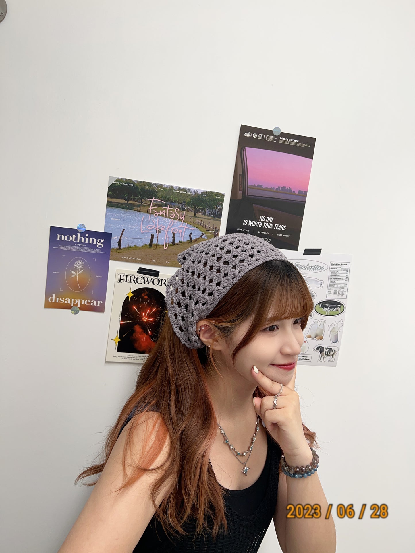 Knit Hair Scarf
