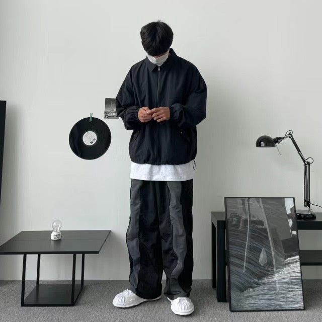 Stitching Style Nylon Pants