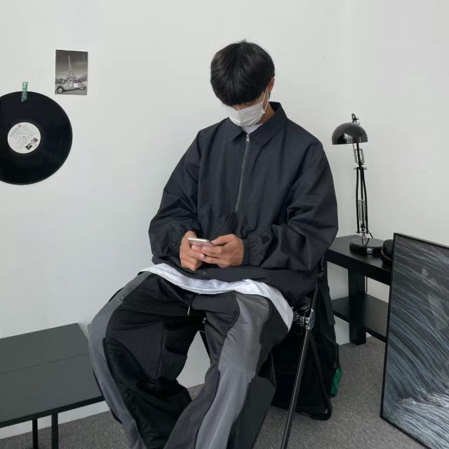 Stitching Style Nylon Pants