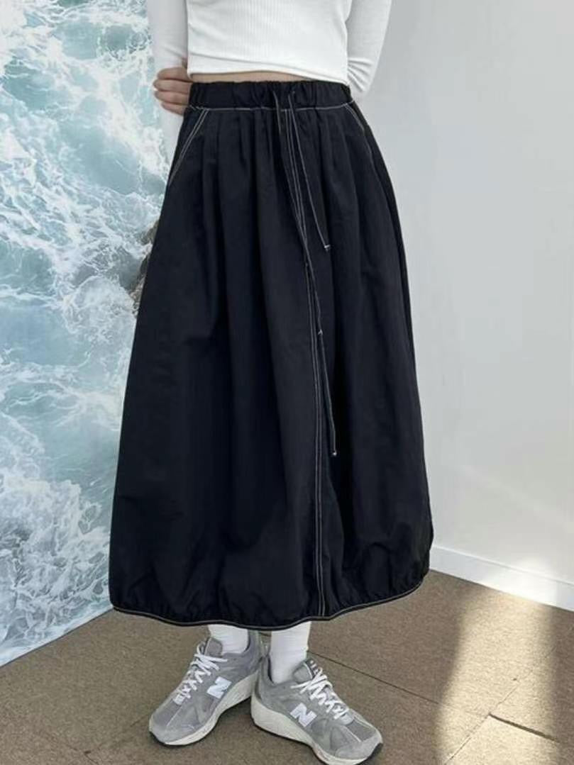 Stitching Balloon Skirt