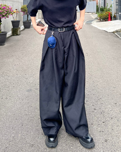 Pleated Loose Suit Pants