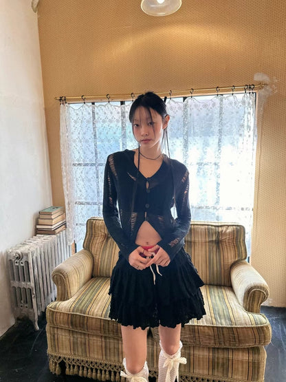 Damaged Knit Cardigan