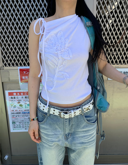 Artistic Unbalance Sleeveless Top