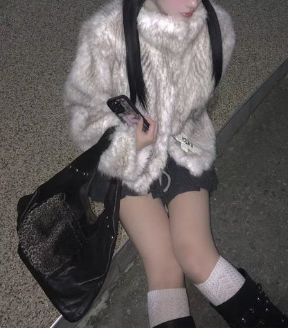 Leopard Leather Shoulder Bag