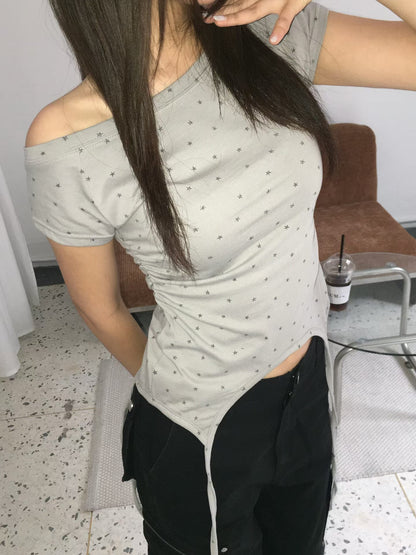 Starry Off-shoulder Top