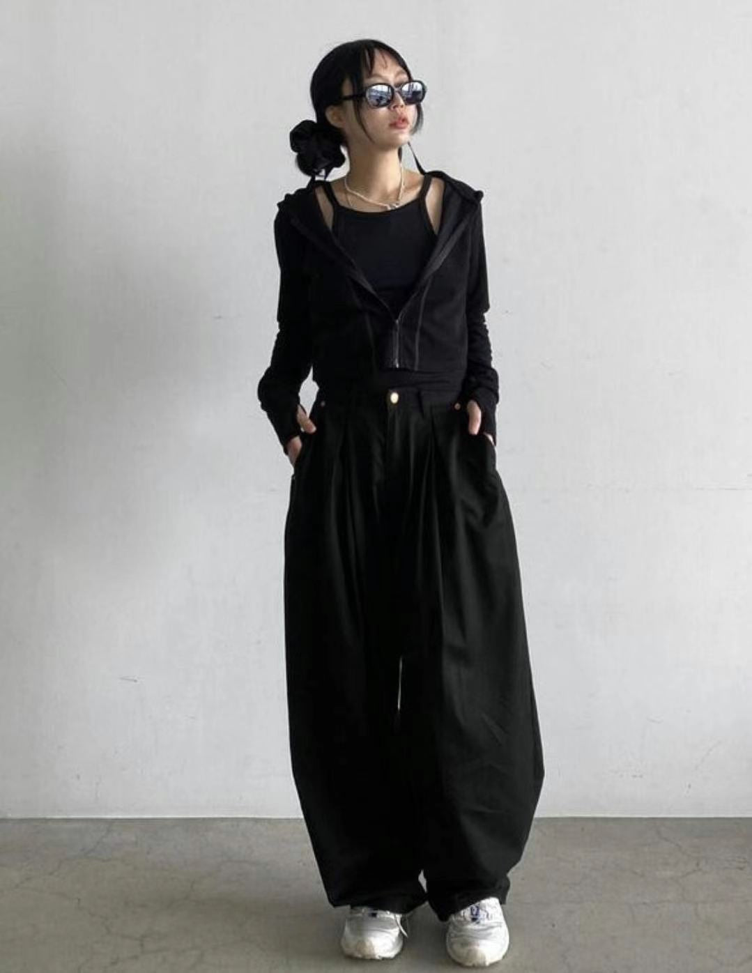 Wrinkle Street Balloon Pants
