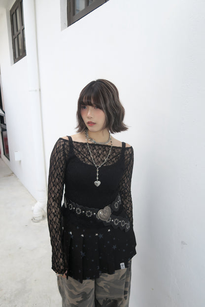 Lace Off-shoulder Top (預訂)