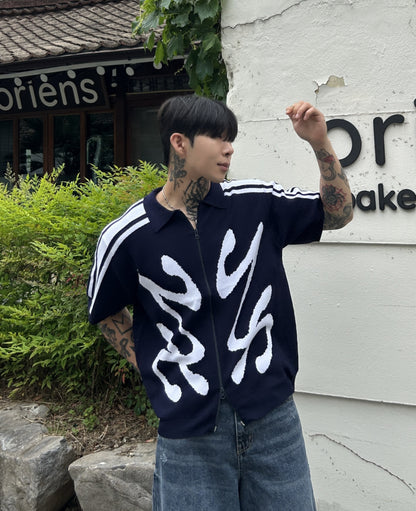 Flying Track Zip-up Knitwear