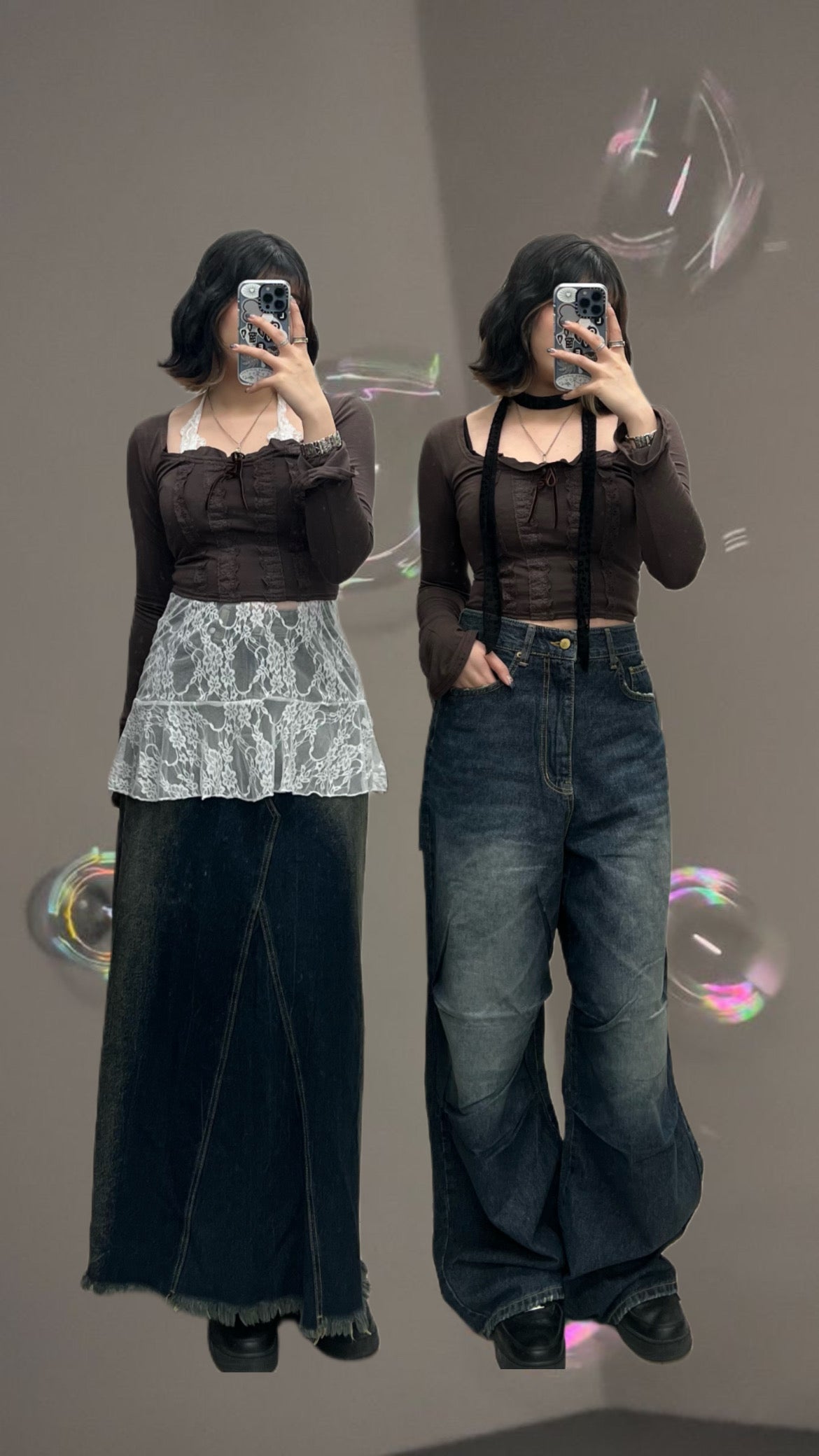 Square Lace Crop Top