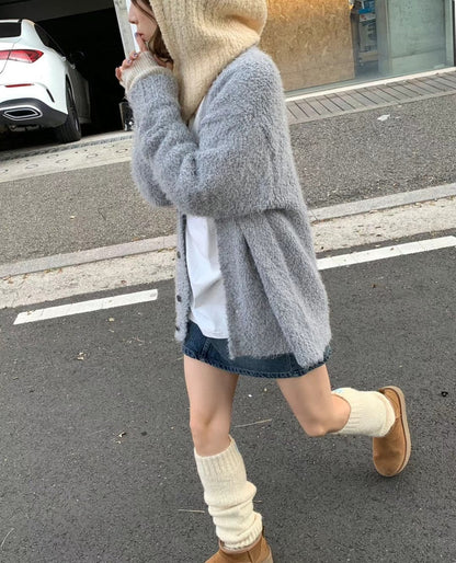 Fluffy Wool Cardigan (預訂）