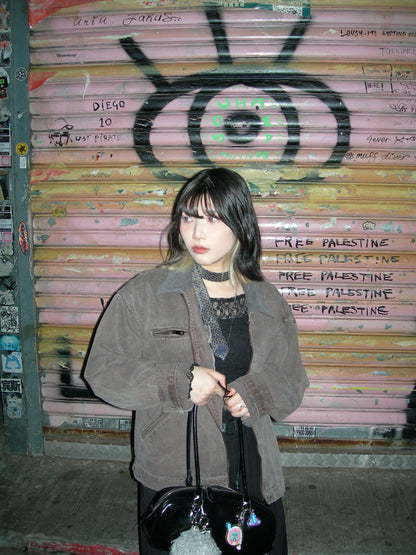 Vintage Crop Work Jacket