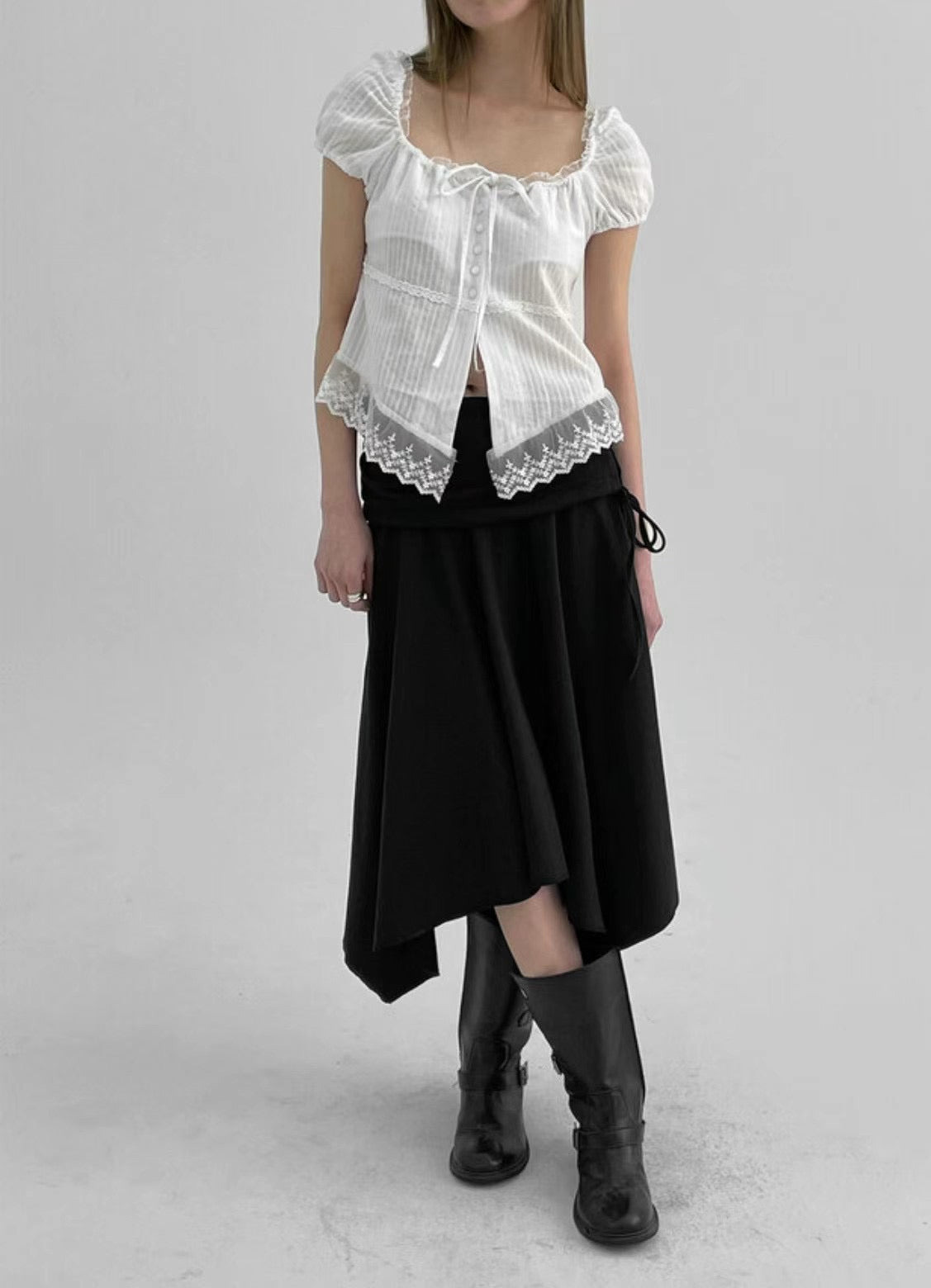 Two-ways Lace Blouse