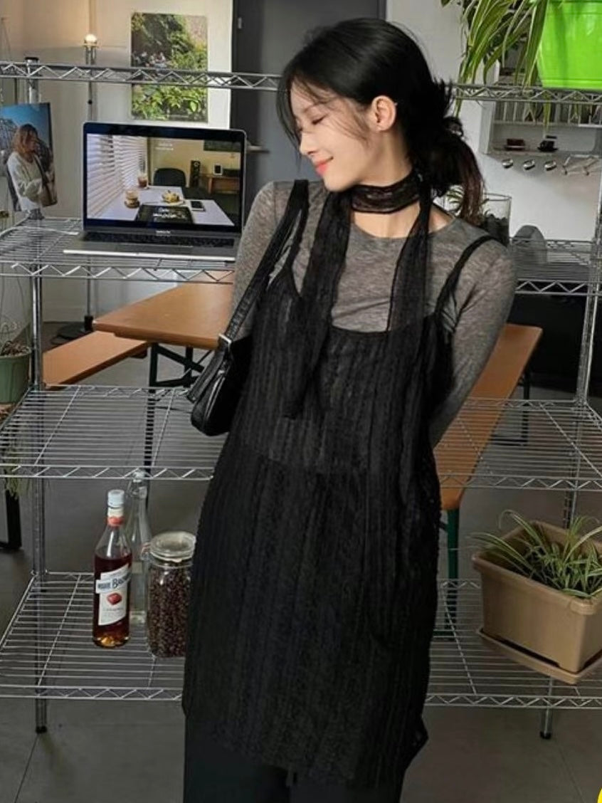 Lace OPS & Scarf Set