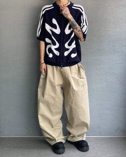 Flying Track Zip-up Knitwear